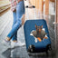 German Pinscher Torn Paper Luggage Covers