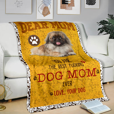 Pekingese-Dog Mom Ever Blanket