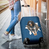Bluetick Coonhound Torn Paper Luggage Covers