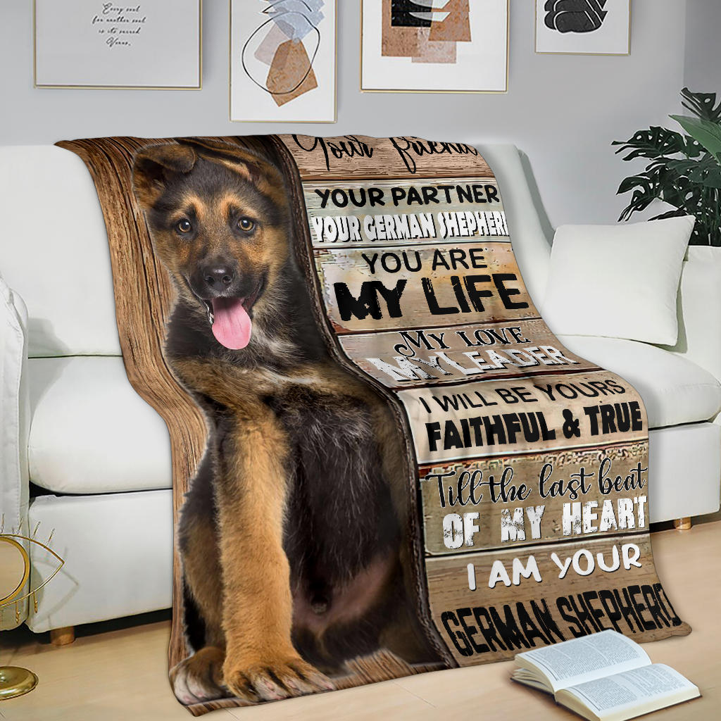 German Shepherd-Your Partner Blanket