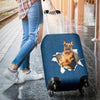 German Shepherd Torn Paper Luggage Covers