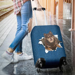 Finnish Lapphund Torn Paper Luggage Covers