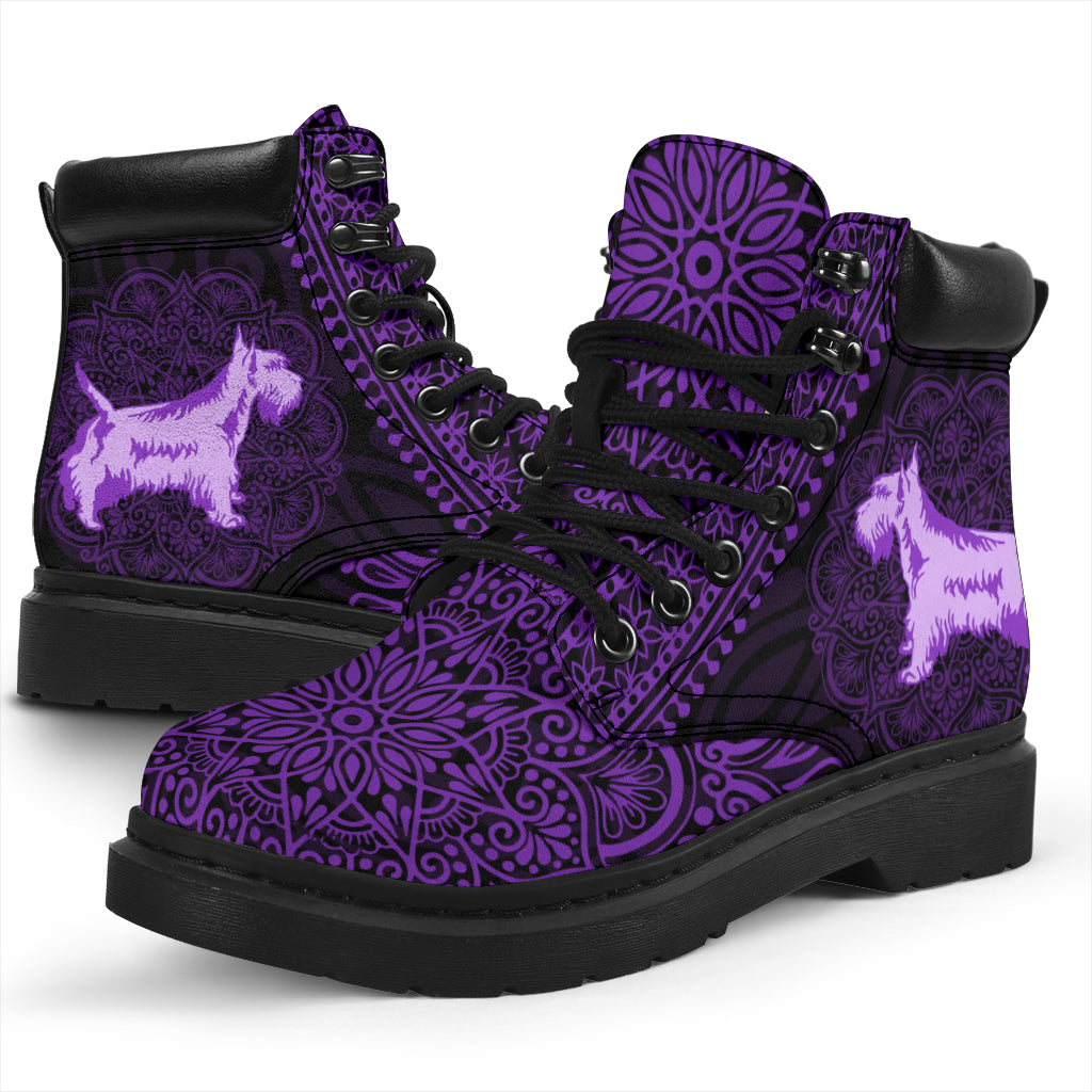 Scottish Terrier Mandala All-Season Boots