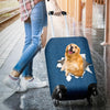 Golden Retriever Torn Paper Luggage Covers