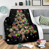 Weimaraner Christmas Tree Blanket