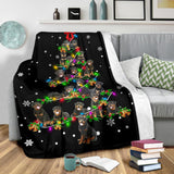 Rottweiler Christmas Tree Blanket