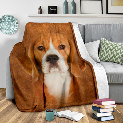 Beagle Face Hair Blanket