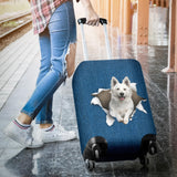 Berger Blanc Suisse Torn Paper Luggage Covers