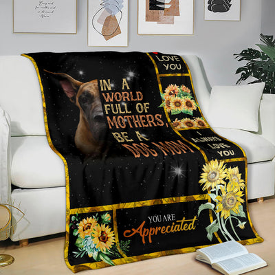 Great Dane-A Dog Mom Blanket