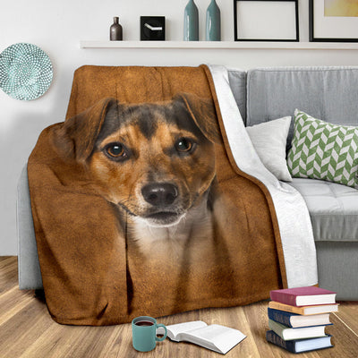 Jack Russel Terrier Face Hair Blanket