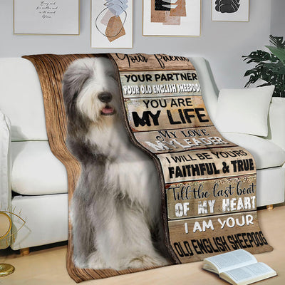 Old English Sheepdog-Your Partner Blanket