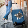 French Bulldog Torn Paper Luggage Covers