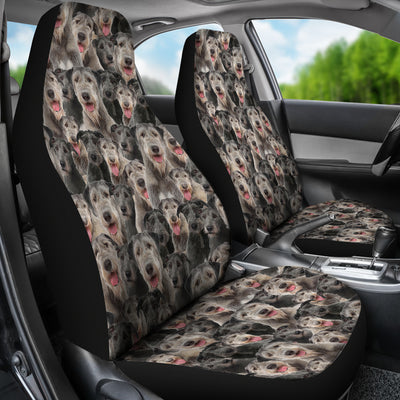 Irish Wolfhound Full Face Car Seat Covers