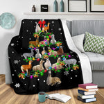 Llama Christmas Tree Blanket