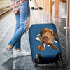 Vizsla Torn Paper Luggage Covers