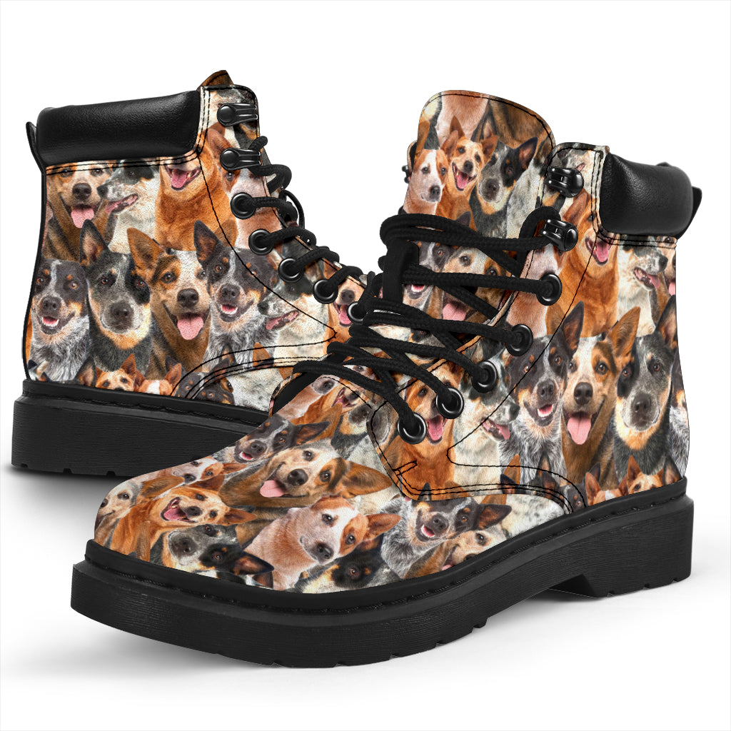 Australian Cattle Dog Full Face All-Season Boots