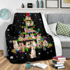Shiba Inu Christmas Tree Blanket