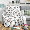 Norwegian Elkhound Paw Blanket