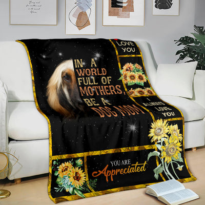 Afghan Hound-A Dog Mom Blanket