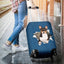 Basenji Torn Paper Luggage Covers