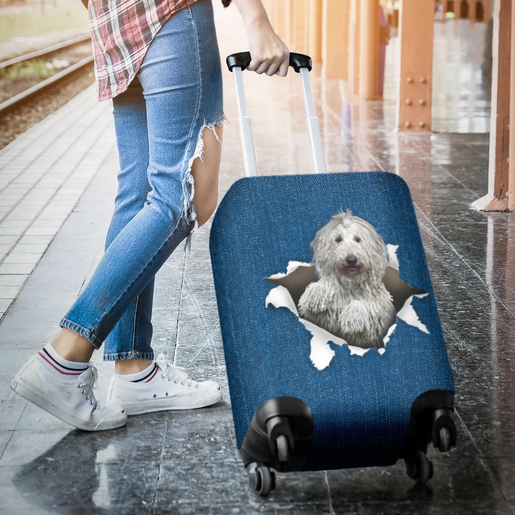 Komondor Torn Paper Luggage Covers