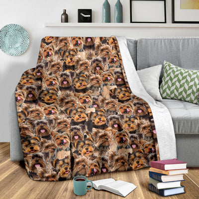 Yorkshire Terrier Full Face Blanket