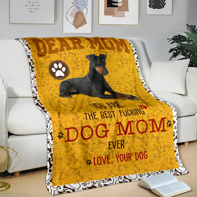 Manchester Terrier 2-Dog Mom Ever Blanket