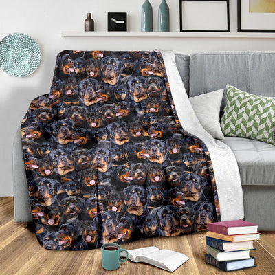 Rottweiler Full Face Blanket
