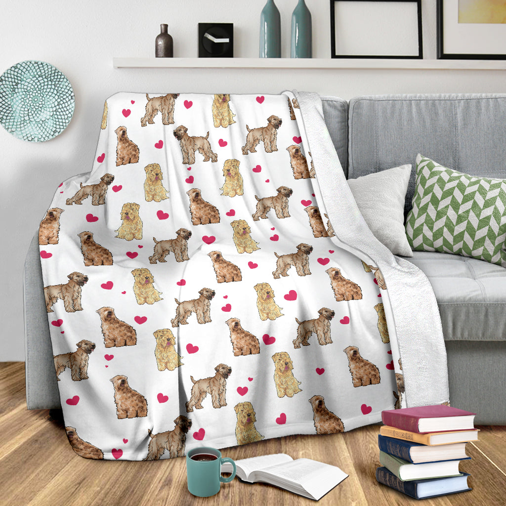 Soft Coated Wheaten Terrier Heart Blanket