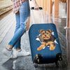 Yorkshire Terrier Torn Paper Luggage Covers
