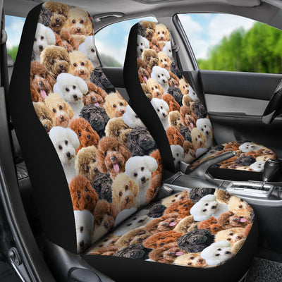 Poodle Full Face Car Seat Covers