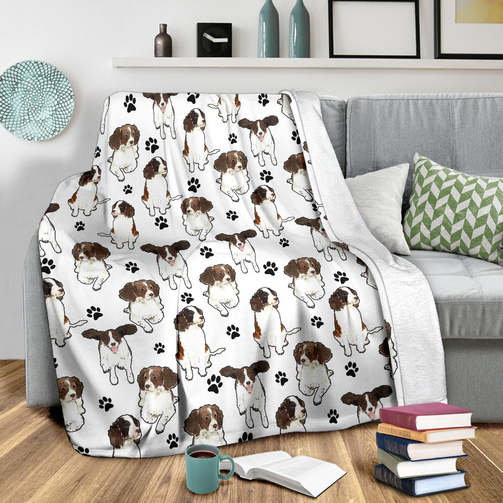 English Springer Spaniel Paw Blanket