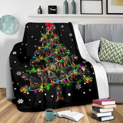 Black and Tan Coonhound Christmas Tree