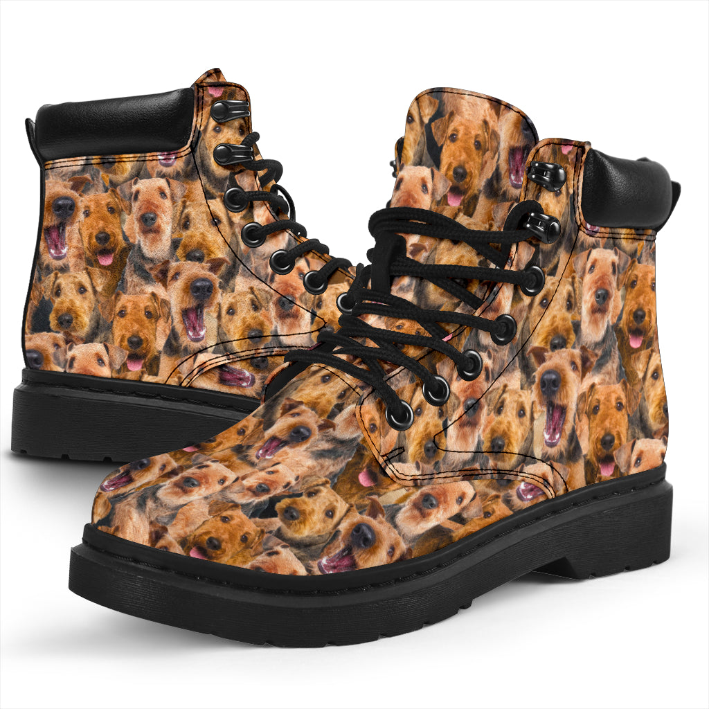 Airedale Terrier Full Face All-Season Boots