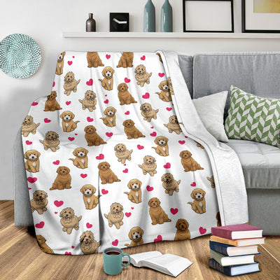 Goldendoodle Heart Blanket