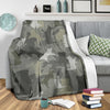 Border Collie Camo Blanket