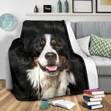 Bernese Mountain Dog 2 Face Hair Blanket