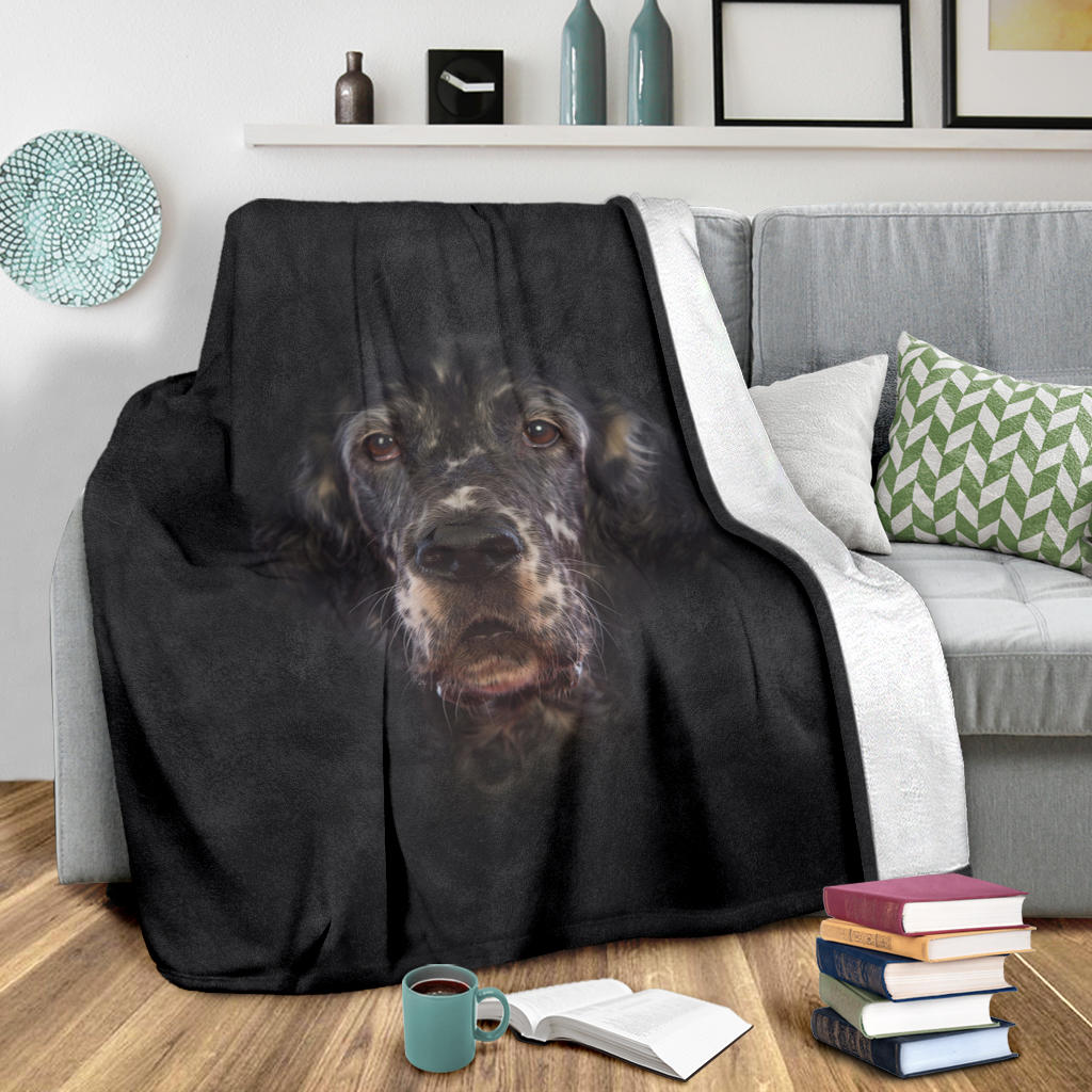 English Setter Face Hair Blanket