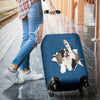 Border Collie Torn Paper Luggage Covers