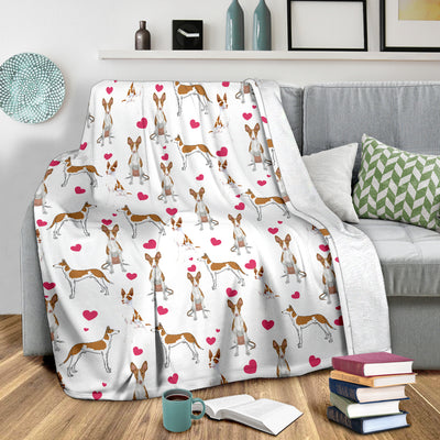 Ibizan Hound Heart Blanket