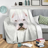 Dogo Argentino Face Hair Blanket