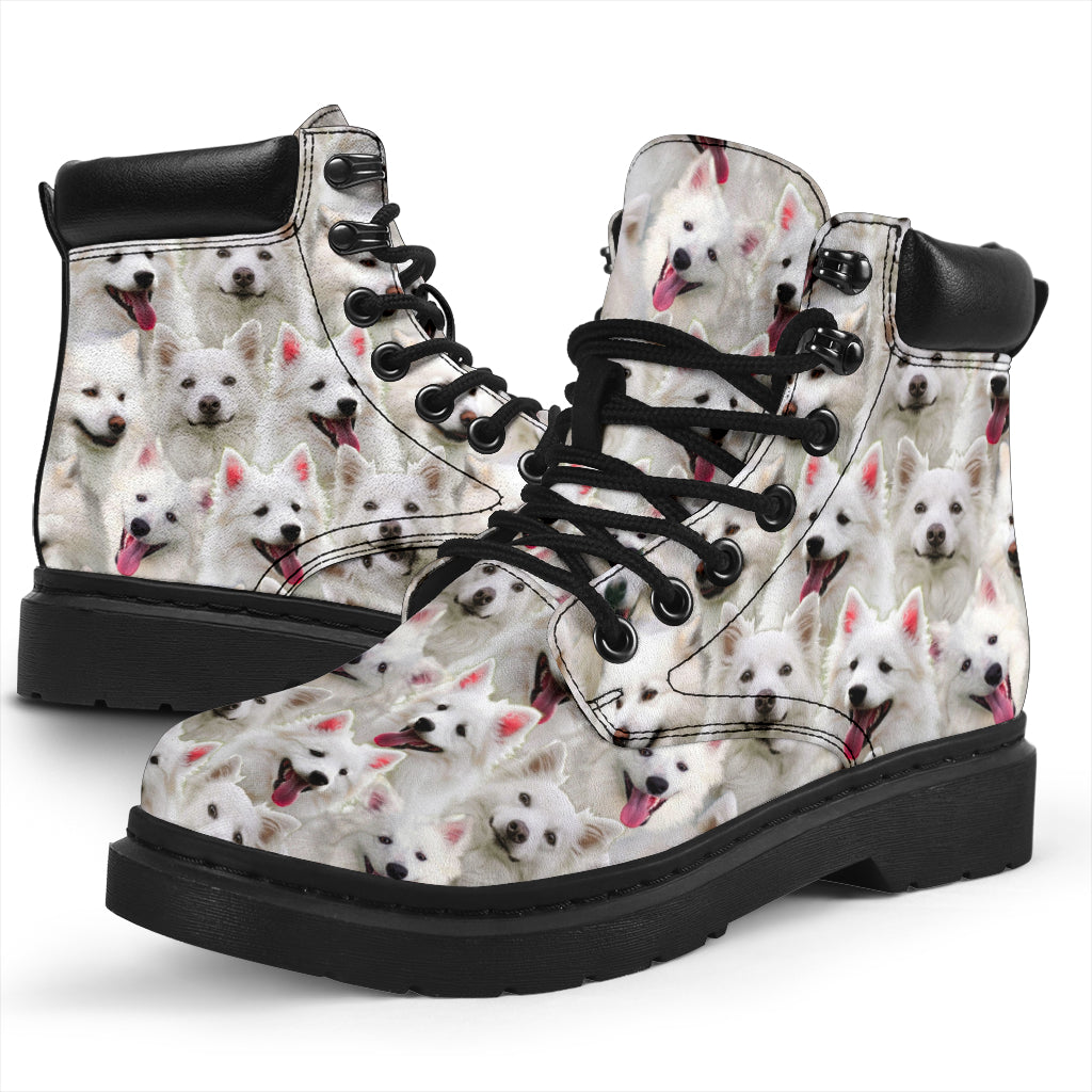 American Eskimo Dog Full Face All-Season Boots