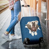 Chinese Crested Dog Torn Paper Luggage Covers