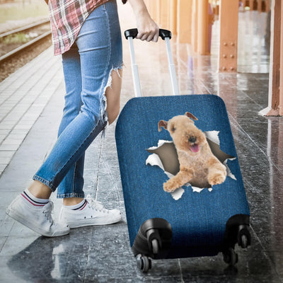 Lakeland Terrier Torn Paper Luggage Covers