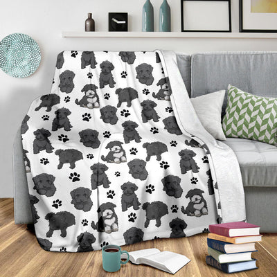 Schnoodle Paw Blanket