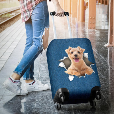 Norfolk Terrier Torn Paper Luggage Covers