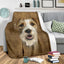 Fox Terrier Face Hair Blanket