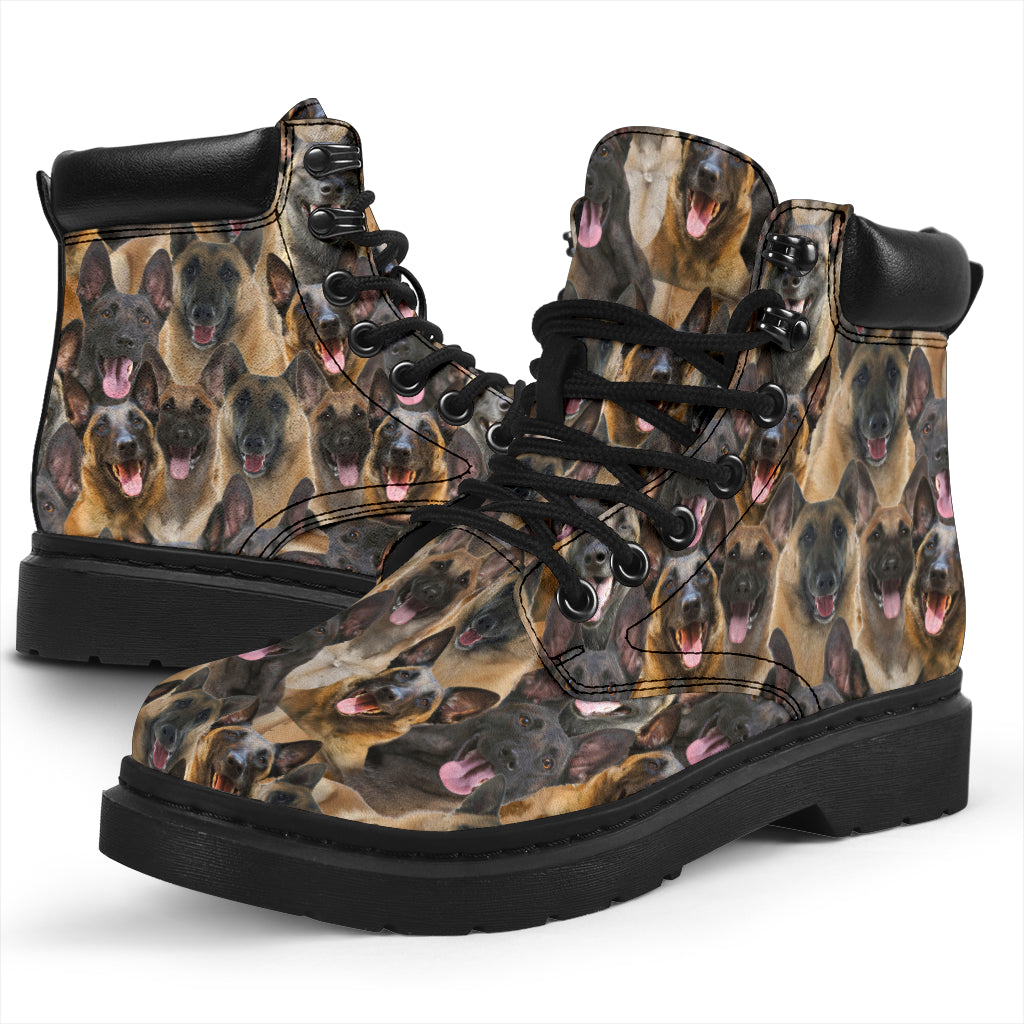 Malinois dog Full Face All-Season Boots