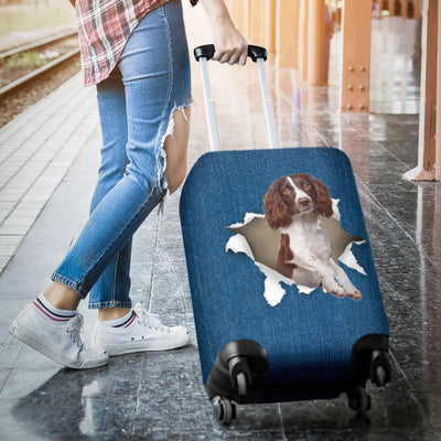 English Springer Spaniel Torn Paper Luggage Covers