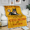 Border Collie 2-Dog Mom Ever Blanket